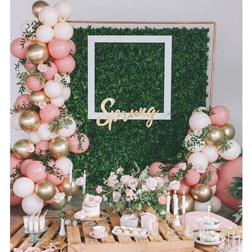 Blush Pink Gold Balloon Garland for Girls Garden Tea Party Birthday Wedding Balloon Baby Shower Bachelorette Party Decorations