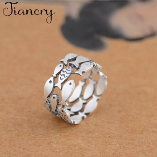 Personality Exaggerated Gothic Fish Rings For Women Charm Engagement Jewelry Girls Open Finger Knuckle Rings