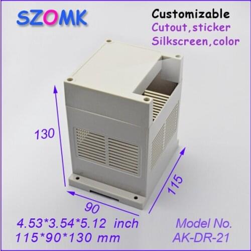 Instrument housing case control box (4 pcs) 115*90*130mm enclosures for electronics plastic case din rail box