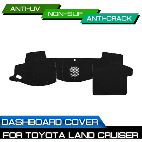 Car Dashboard Mat Anti-dirty Non-slip for Toyota Land Cruiser Dash Cover Mat UV Protection Shade