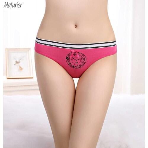 Mafurier Free Shipping New Arrival Women Sexy Cotton Panties Tanga Female Soft Briefs Underwear Lingereis For Women 6Pcs/Lot