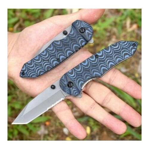 Newest 2020 Butterfly in knife Folding knife BM 300-2 59HRC D2 blade Hunting Pocket Knife Survival tactical Knife Export gift