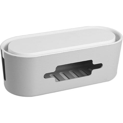 ABS power board, power socket storage box, wire management box, safe and multifunctional household power strip wire storage box