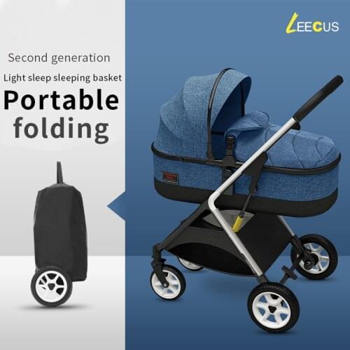 RU free ship ! Two-way push baby stroller ultra light can be folded child stroller high landscape umbrella car