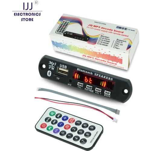 ZTV-M011BT Third 12V 3.5AUX Car Bluetooth 4.1 Lossless MP3 Sound Card Decoder Board USB With Remote Micro SD FM Radio for Car