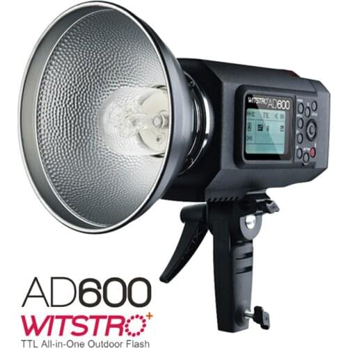 Godox AD600 TTL All-in-One Powerful Outdoor Studio Flash with 2.4G X System Build-in 8700mAh Li-on Battery,Free Shipping