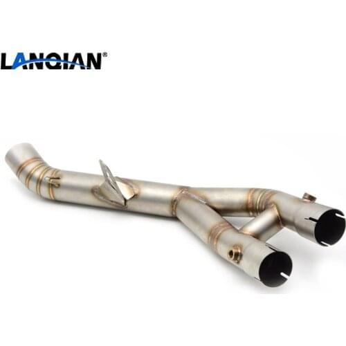 Stainless Steel Motorcycle Exhaust Front Link Pipe Modified Moto Exhaust Mullfer Pipe Conncet Mid Pipe For yamaha R1 2015 2016