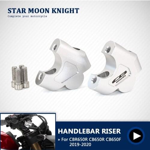 Motorcycle Handlebar Riser Bar Mount Handle Clamp 28mm 1 1/8" For Honda CB650R CBR650R CB650F 2019 2020 CB650 Extend Adapter