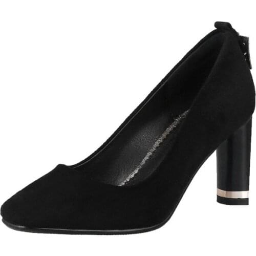 Big Size 9 10 11 ladies high heels women shoes woman pumps Pointed high-heeled single shoes