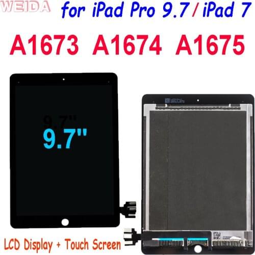 9.7" AAA+ Display for iPad Pro 9.7 LCD A1673 A1674 A1675 LCD Display Touch Screen Digitizer Assembly for iPad 7 Display Screen