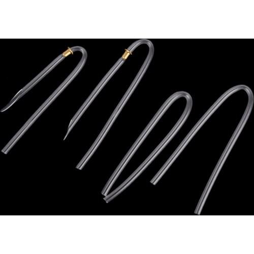 Clear Transparent Earmolds Tubes PVC BTE Hearing Aids Bent Tubing With Lock Preformed BTE Earmold Bent Tube 1PCS