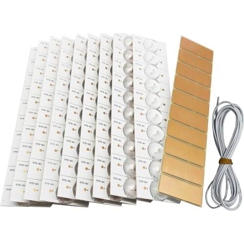 100PCS 3V SMD Lamp Beads with Optical Lens Fliter for 32-65 LED TV Repair Led Light Strip Parts Accessories