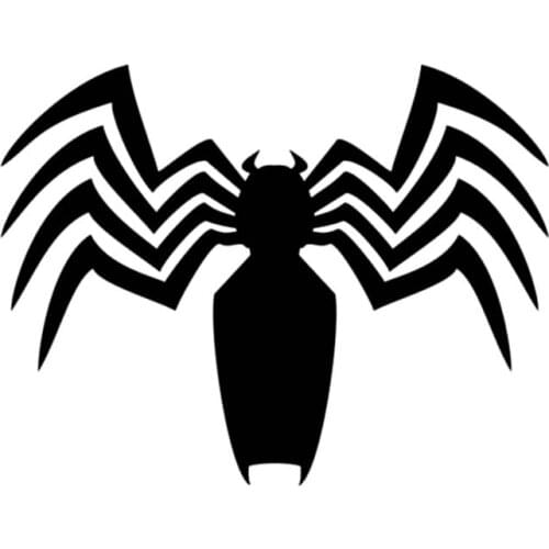 15CM*11.4CM Spider Vinyl Decal Car Sticker Venom Suitcase sticker Laptop Helmet Skateboard Sticker