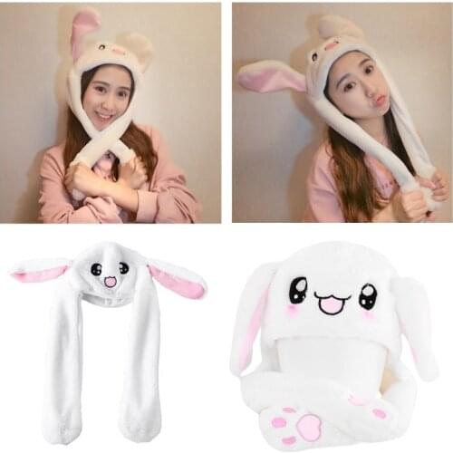 2019 Hot Novelty Magic Rabbit Hat With Moving Ear Plush Toy Gift Kids Toy Party Photo