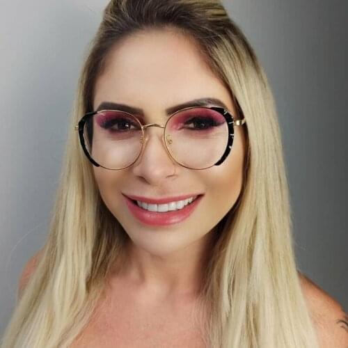 2021 Fashion Transparent Anti-blue Glasses Women Crystal Frame Optical Eyeglasses Female Computer Spectacles Oculos Feminino