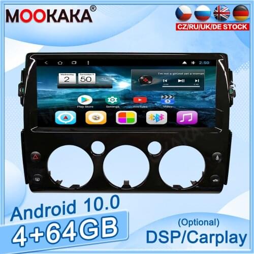 4+128GB Android10 For Toyota FJ Cruiser 2007-2017 Dual Screen CarPlay Android Car Stereo Audio Radio Player Navigation