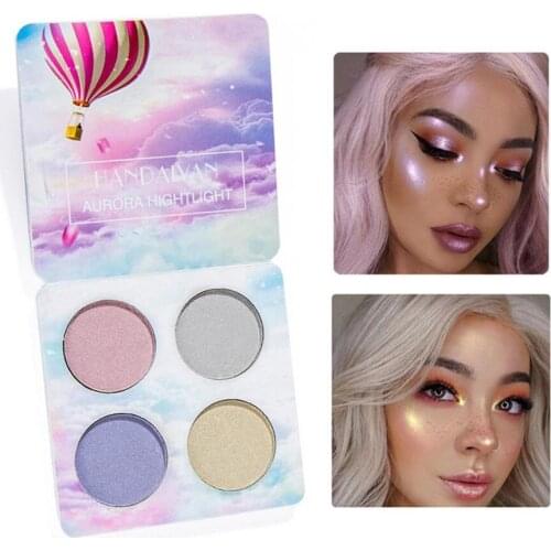 4 Colors Bronzer Highlighter Powder Palette HANDAIYAN 1PC Professional New Makeup Face Powder Cosmetic 35