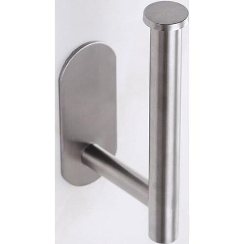 Free Kitchen Roll Paper Accessory Wall Mount Toilet Paper Holder Stainless Steel Bathroom tissue towel accessories rack holders