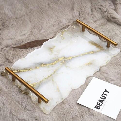 Large Silicone Tray Fluids Artist Mold Irregular Coasters UV Epoxy Resin Art DIY Make Your Own Tray Mould Set Fruit Plate Mold2