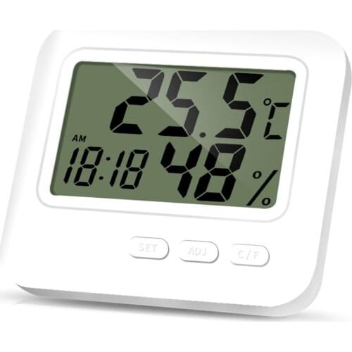 Indoor And Outdoor Digital Thermometer Hygrometer LCD Display Precision Alarm Clock Function Thermometer Hygrometer