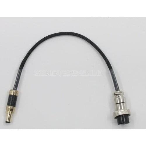 Hi-End 0.2M GX16-2 Pin To 5.5*2.1mm Pure Copper Cable AC/DC Amplifier Adapter Linear Power Supply Cable