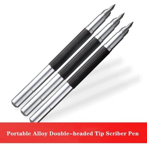 Alloy Double headed Scriber Marking Etching Pen Marking Tools for Ceramics Glass Silicon Quartz Shell Metal Wood Carving Tool