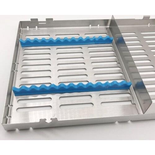 Stainless Steel Sterilization Cassette Dental Equipment Management Box Instrument Cassette Suitable for 15Inst JA01006