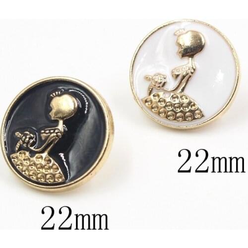 10pcs/lot metal buttons for clothing with princess sweater coat decoration shirt buttons accessories DIY JS-0087