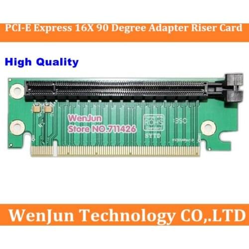 New High Quality PCI-E Express PCI-E 16X 90 Degree Riser Card PCIE 16X Adapter Card For 2U Computer Server Chassis