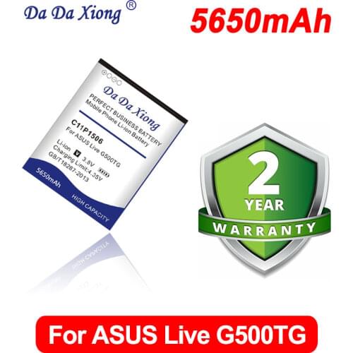 Original Da Da Xiong 5650mAh C11P1506 Battery for ASUS Live G500TG ZC500TG Z00VD ZenFone Go 5.5inch Mobile Phone Battery