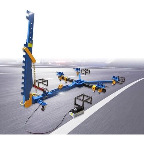 Portable auto body collision repair frame machine save space car bench