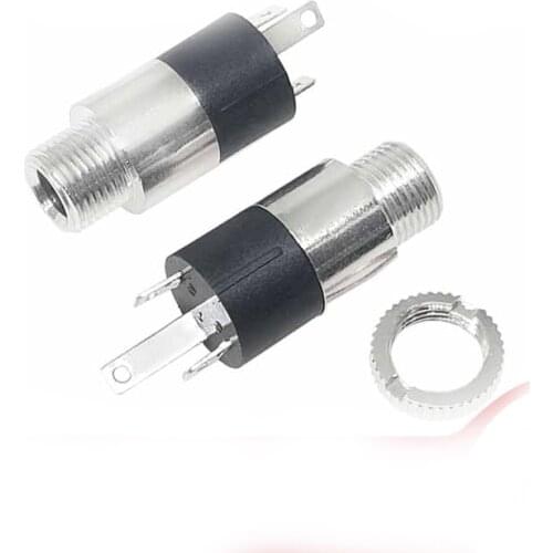 50PCS/Lot PJ-392 3.5MM Stereo Female Audio Sockect/Jack Connector with Screw 3Pin for Headphone