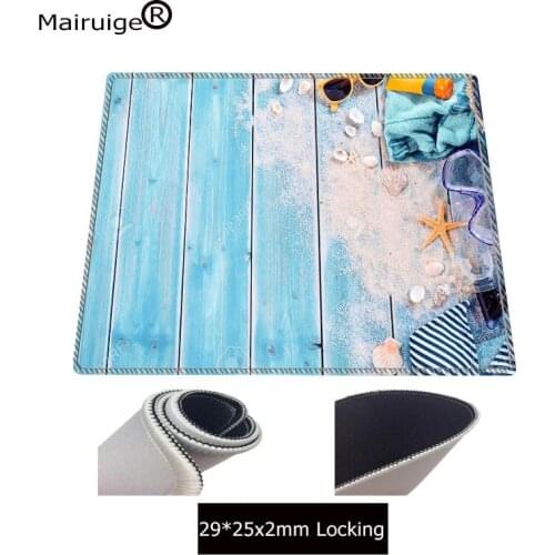 Mairuige Print Locking Edge Rubber Mousepads for starfish Mice Mat DIY Computer Gaming Mouse Pad 18x22cm 20x25cm 25x29cm