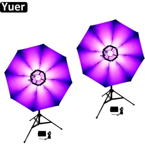 2Pcs/Lot Stage Effect Lighting 20inch LED 114Pcs 0.2W RGB 3IN1 Magic Blumen Light DMX512 DJ Disco Party Music Nightclub Light