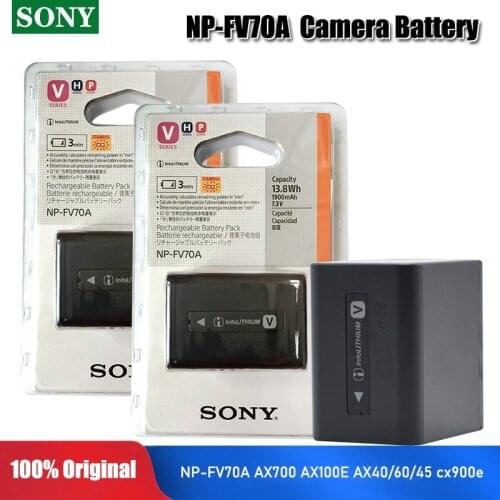 Sony 1900mAh NP-FV70A NPFV70 NP FV70 NP-FV70A Camera Batteries For NP-FV50 FV30 HDR-CX230 HDR-CX150E HDR-CX170 CX300