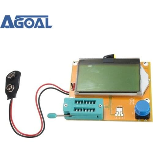 Mega328 M328 LCR-T4 ESR Meter LCR led Transistor Tester Diode Triode Capacitance MOS PNP/NPN LCD Backlight V2.68