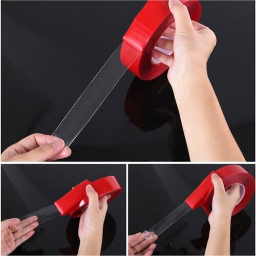 Ueful 1pc Double Sided Super Sticky Tape 3m Heavy Duty Waterfroof Adhesive Tape Repair Accessories 5mm/10mm/15mm/20mm/25mm/30mm