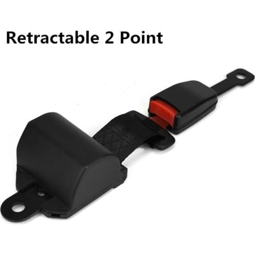 Universal Retractable Car Fully enclosed two-point seat belt Safety Seat Belt Set Kit For Bus Truck Cars