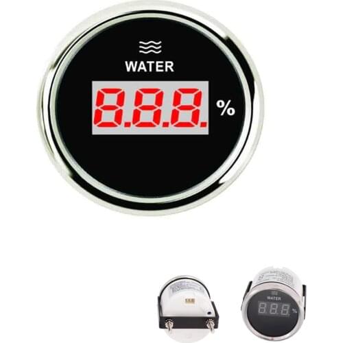 Waterproof IP 67 Marine Car Digital Water Level Gauge 240~33 ohm Water Tank Level Indicator for 9~32V