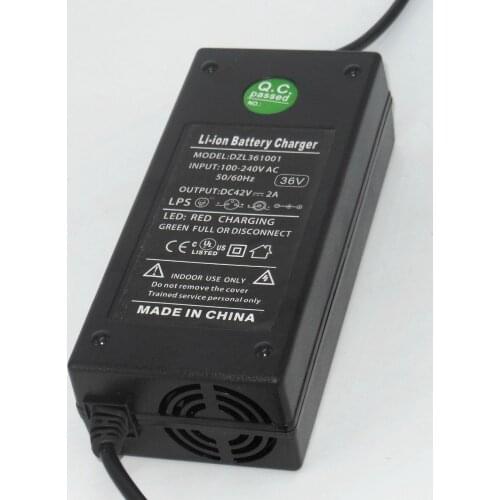 220VAC 36V/37V/42VDC 2A Lithium/LiPo Battery Charger/E-Bike charger no fan inside fit for 10S 36V 10Ah Lipo/Li-ion batteries