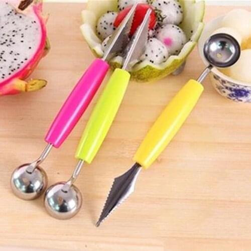 1Pc Spoon Fruit Melon Baller Multifunction Stainless Steel Melon Dredging Spoon Ice Cream Tool Fruit Spooner Kitchen Gadget