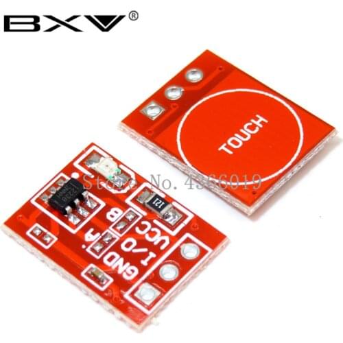 10PCS/LOT NEW TTP223 Touch button Module Capacitor type Single Channel Self Locking Touch switch sensor