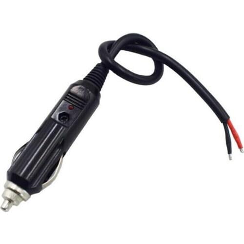 12V 24V Auto Cigarette Connector Adapter Male Car Cigarette Lighter LED Socket Plug Connectors 20A 15cm
