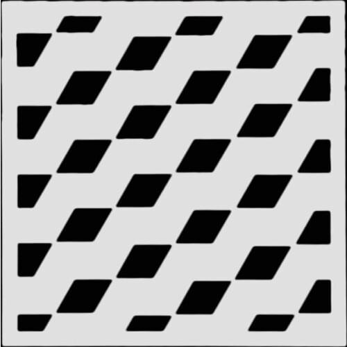 15*15 Geometry Diamond Layering Stencils graffiti hand copied board hollowed out photo album graphic spray painting tool