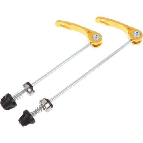 2Pcs Aluminium Alloy Bicycle Quick Release Wheel Hub Skewers Mountain Road Bike Front&Rear Skewer Bolt Lever Axle Bicycle Tools