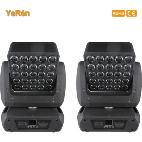2 pieces/lot) Matrix Led Moving Head Beam Light Quad colors RGBW Pro Stage Lighting with road case