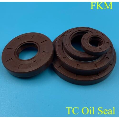 30*45*5/7/8/10 30x45x5/7/8/10 Brown Fluoro FKM Fluorine Rubber Spring Double 2 Lip TC Ring Gasket Radial Shaft Skeleton Oil Seal