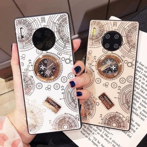 Bling Starlight watch Holder Case for Huawei Mate 30 Pro 30 20 pro 20 lite Slim jewelled Stand Cover For Huawei P30 Nova 5 4 3