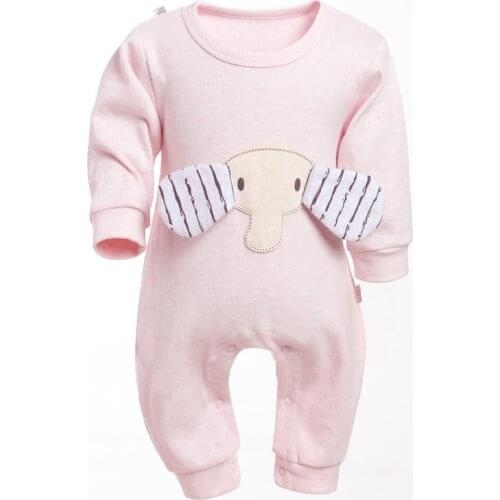 Baby Rompers Jumpsuit Comfortable Clothing for Newborn Babies 6-12M Autumn Baby Wear Soft Baby Girl Boy Elephant Clothes 2021