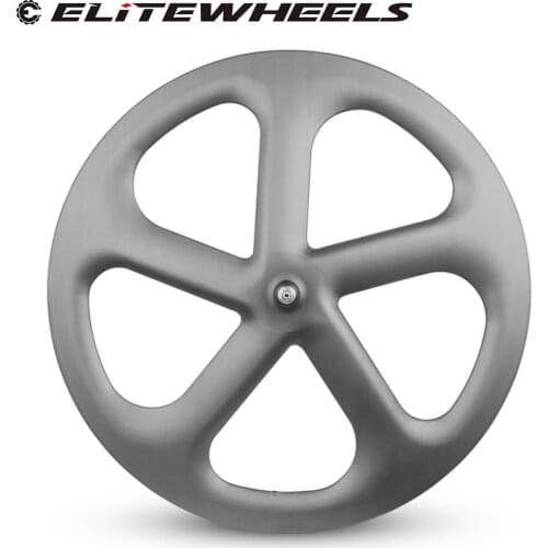 ELITEWHEELS 700c Carbon 5 Spokes Wheels Tubular Tubeless Carbon 25mm Wheelset 3K/UD Matte Or Glossy Finishing Road Bike Wheels